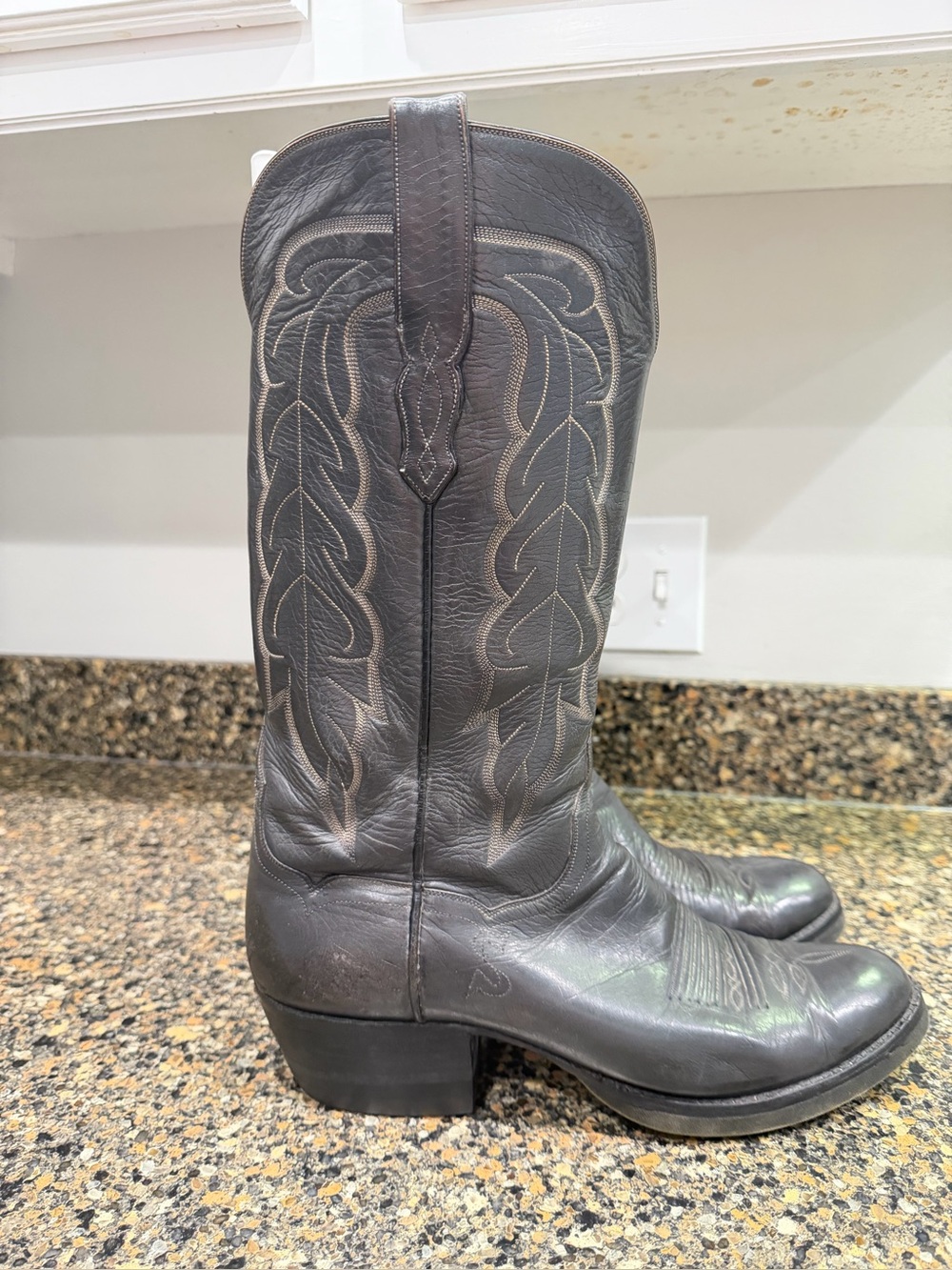 Classic vintage Stetson  Leather Western Boots 10D